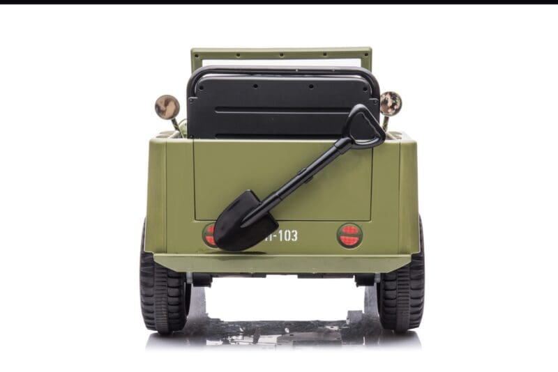 12V Military Jeep Electric Ride On Car For Kids - Green - Image 6