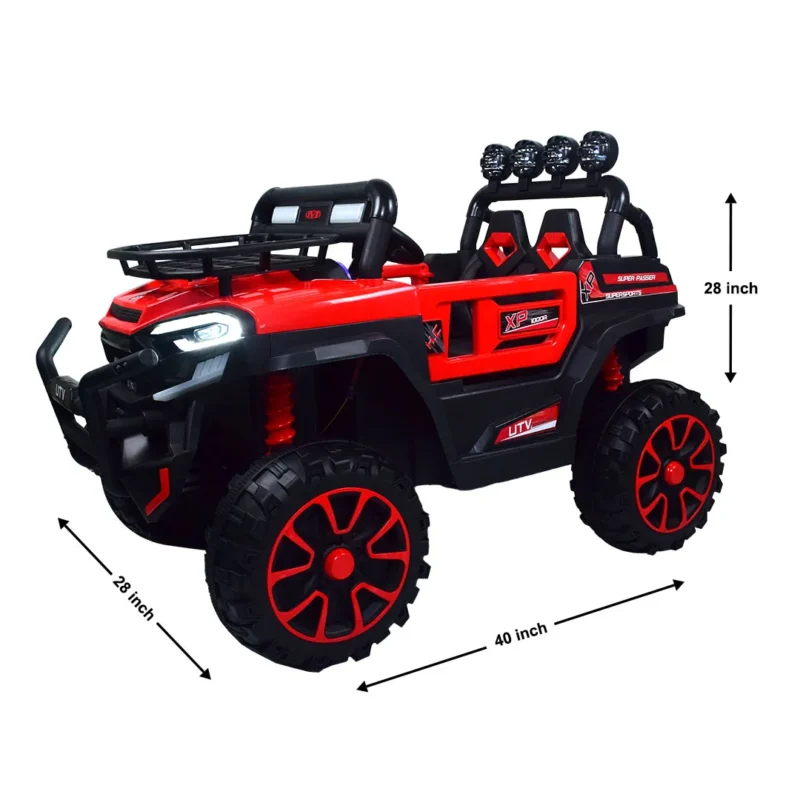 Monster Truck UTV 4WD Kids ride on Buggy Red - Image 7