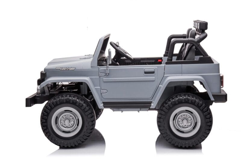 24v 4WD Licensed Toyota FJ-40 SUV Kids Ride On Electric Toy Car - Grey - Image 5