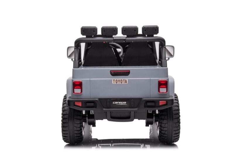 24v 4WD Licensed Toyota FJ-40 SUV Kids Ride On Electric Toy Car - Grey - Image 7