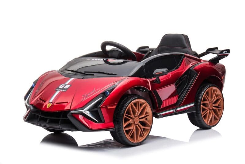 12v Lamborghini Inspired ride on race car - Red - Image 6