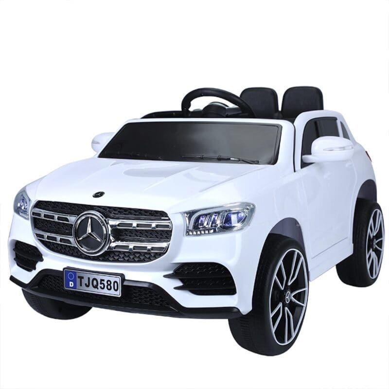 Mercedes SUV Inspired Ride on 4x4 With Leather Seat - White