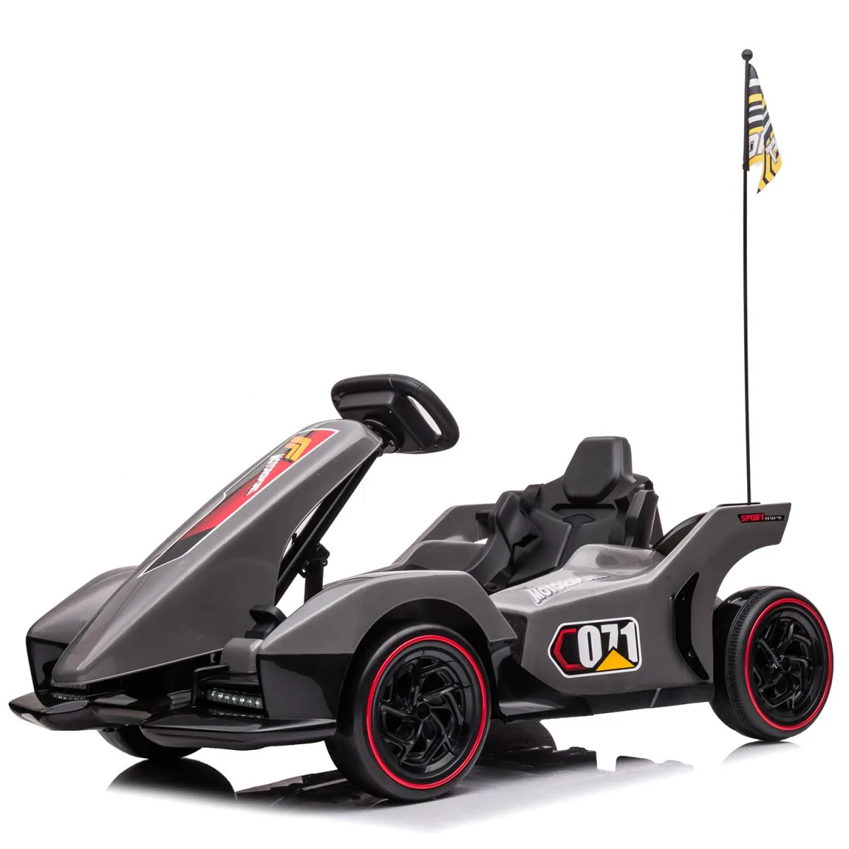 Scaled image of a ride-on car.