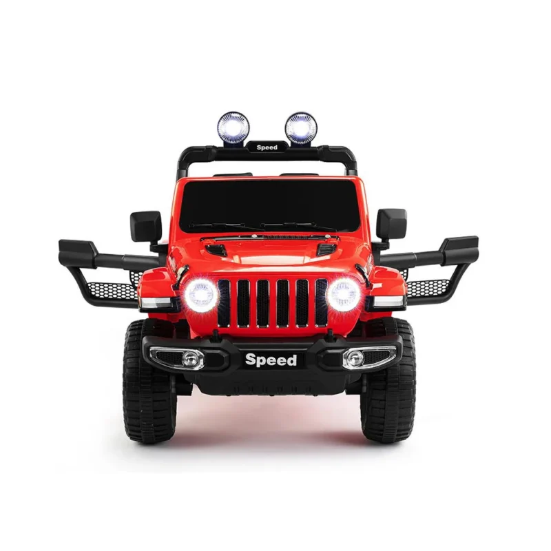 Red- 12V 4WD Jeep Wrangler Rubicon Kids Ride On - Image 3