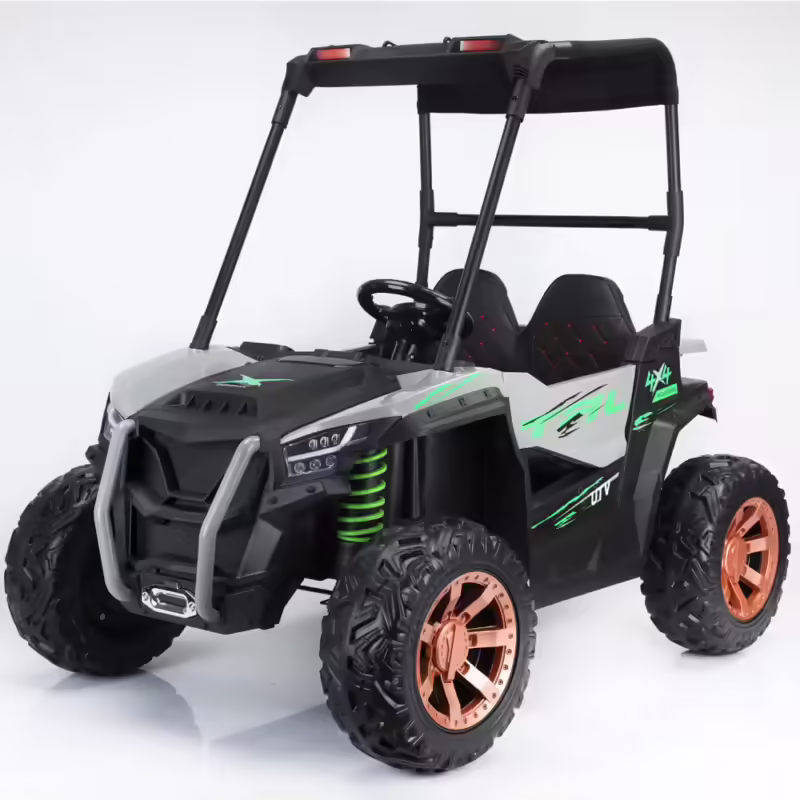 Grey-24V 2 Seater UTV Beach Buggy Electric Ride On car for Kids 4WD