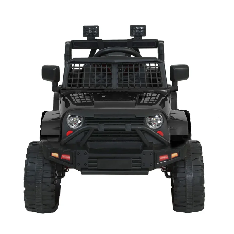 Black-Kids Electric Ride On Car Jeep Toy Cars Remote Control 12V - Image 3