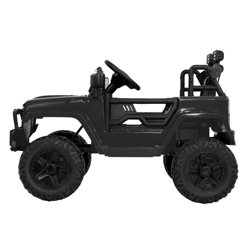 Black-Kids Electric Ride On Car Jeep Toy Cars Remote Control 12V - Image 2