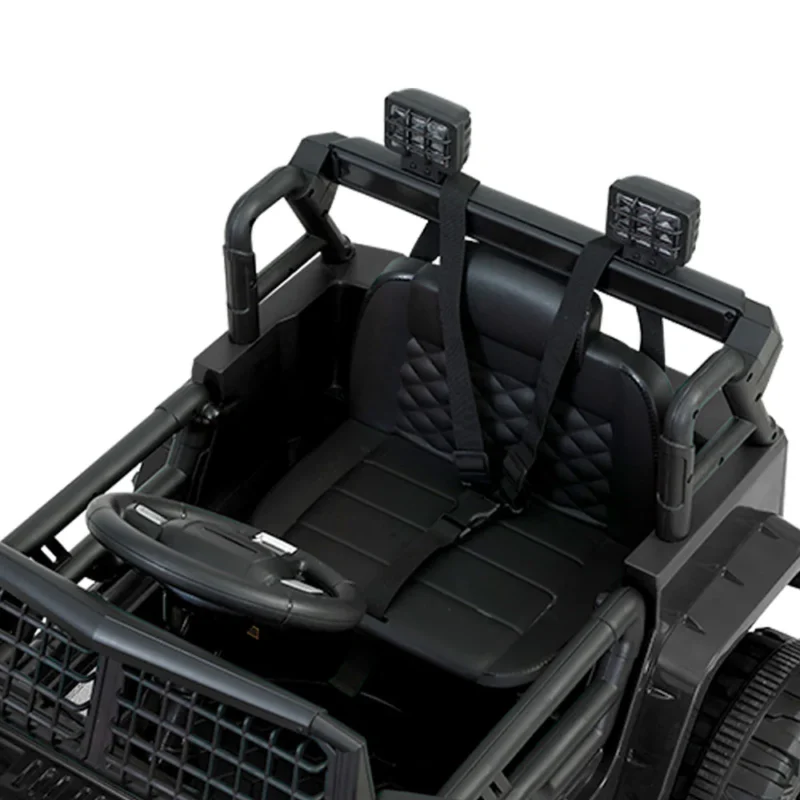 Black-Kids Electric Ride On Car Jeep Toy Cars Remote Control 12V - Image 4