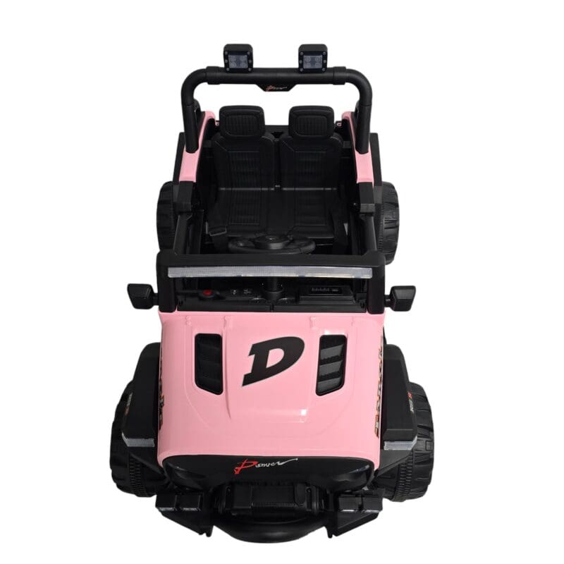 Pink-Electric Ride On Car Kids Vehicle Off Road Jeep Truck - Image 4
