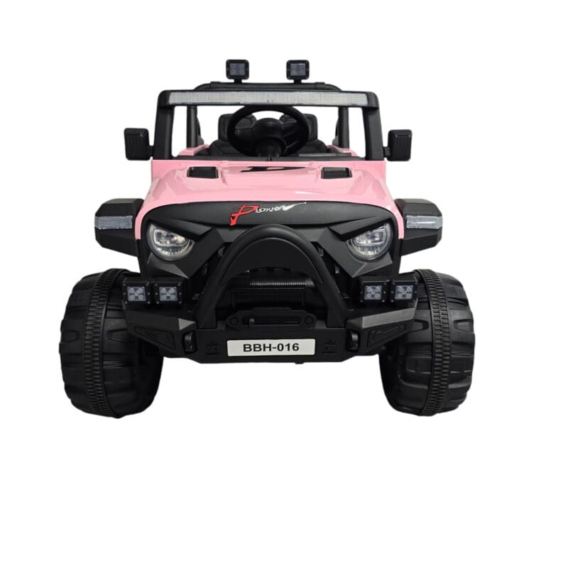 Pink-Electric Ride On Car Kids Vehicle Off Road Jeep Truck - Image 7