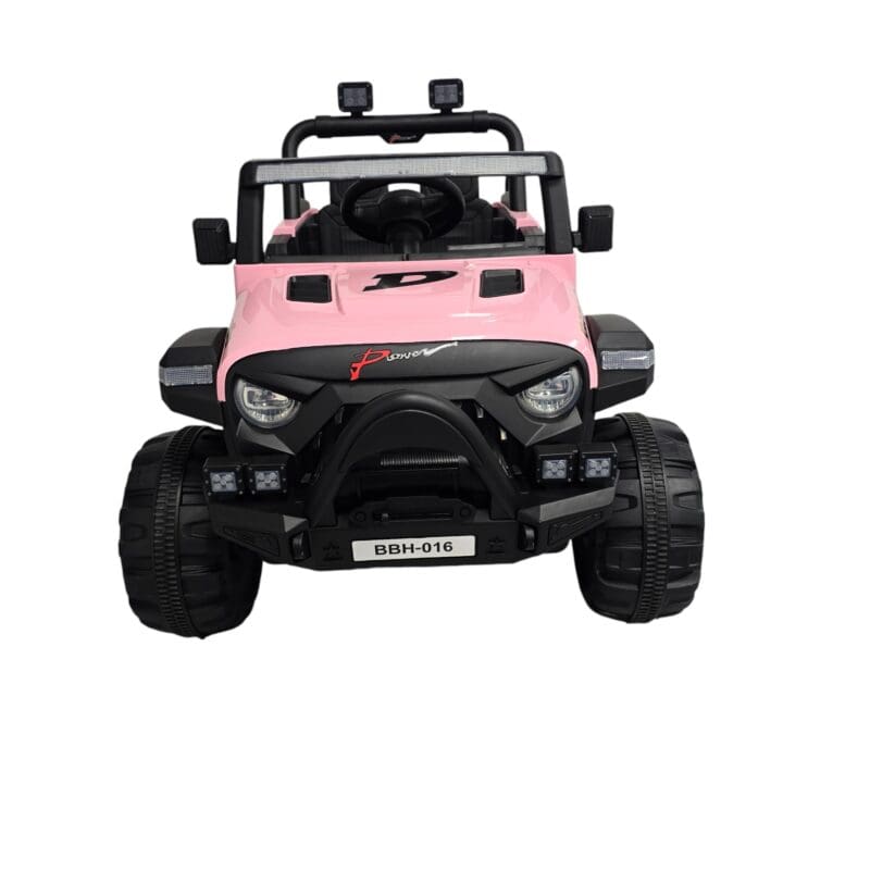 Pink-Electric Ride On Car Kids Vehicle Off Road Jeep Truck