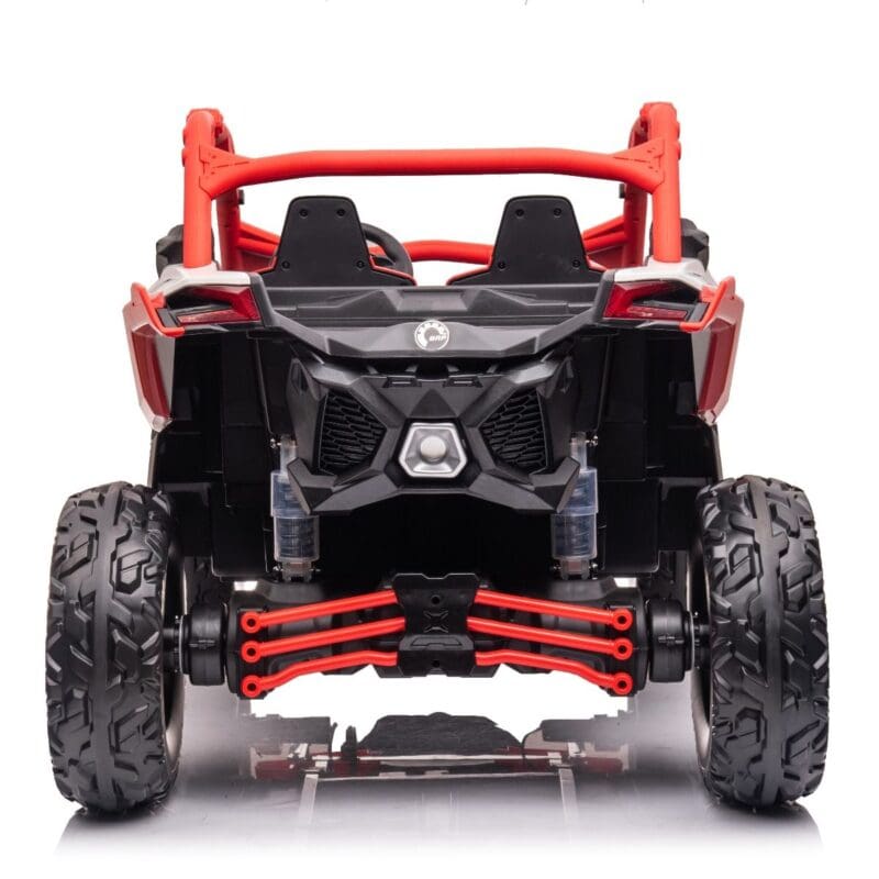 Detailed view of a ride-on car