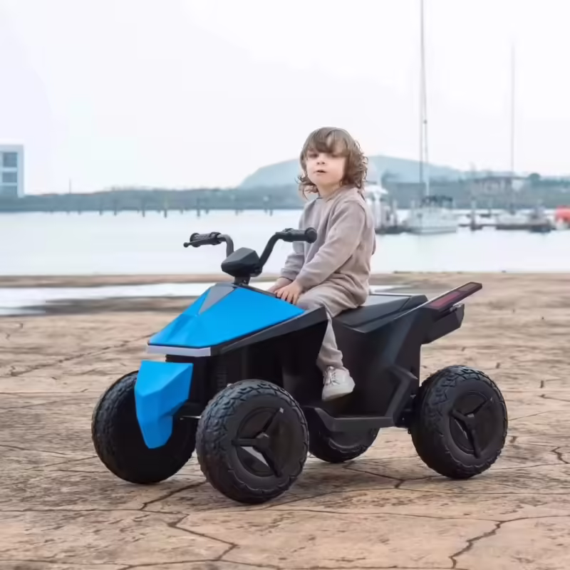 Blue-12V Electric Quad Bike ATV For Kids - Image 4