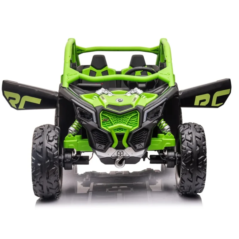 Green licensed Can-Am ride-on car for kids