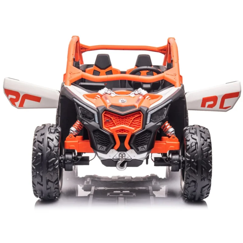 2x24V - Licensed CAN-AM Electric UTV Buggy Kids Ride On 2 Seater - Orange 800W Combined Power - Image 2