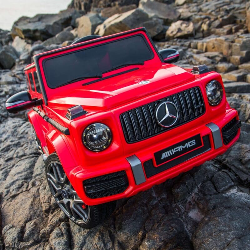 12V Mercedes-Benz Licensed AMG G63 Electric Ride On Car-Red - Image 3