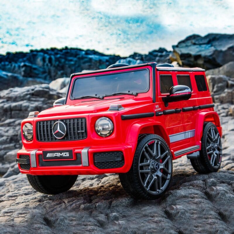 12V Mercedes-Benz Licensed AMG G63 Electric Ride On Car-Red