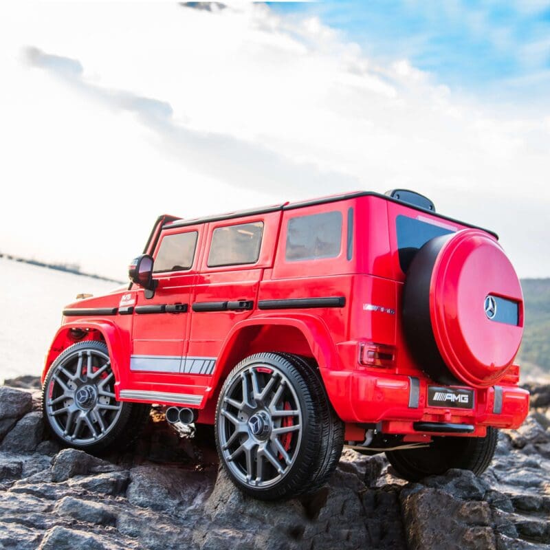 12V Mercedes-Benz Licensed AMG G63 Electric Ride On Car-Red - Image 4