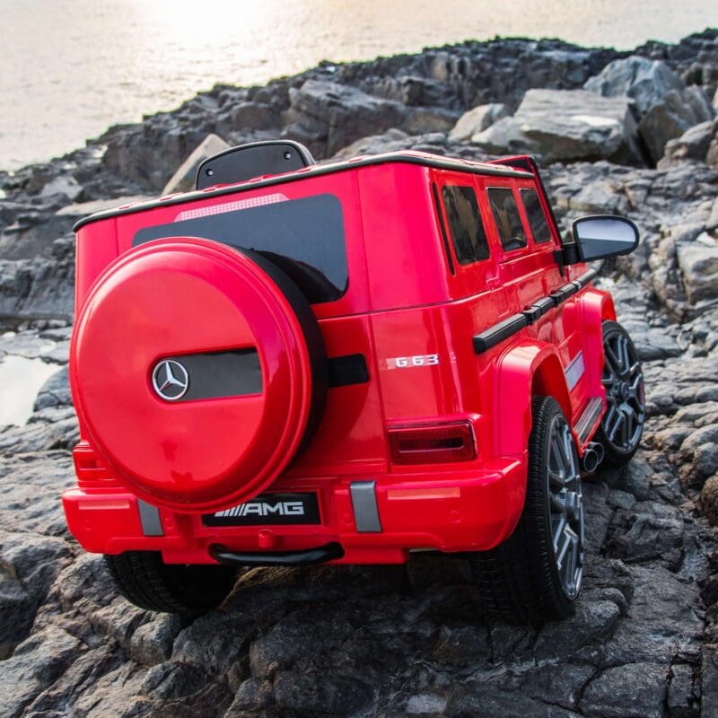 12V Mercedes-Benz Licensed AMG G63 Electric Ride On Car-Red - Image 5
