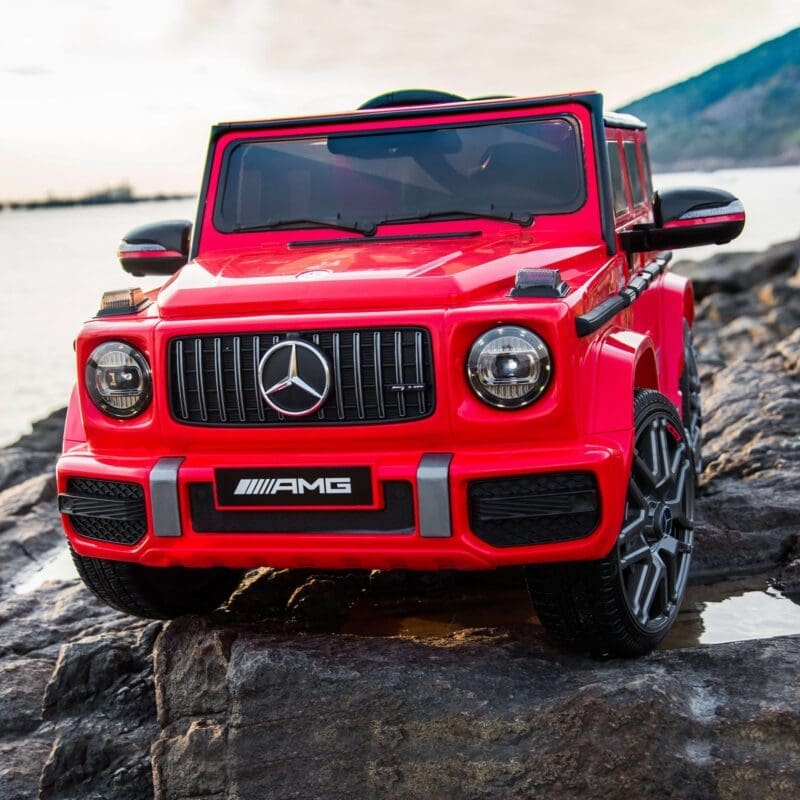 12V Mercedes-Benz Licensed AMG G63 Electric Ride On Car-Red - Image 2