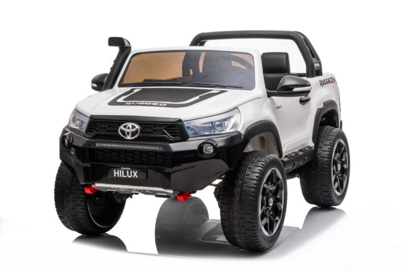 24v Ride On Toyota Hilux 4WD 800W Combine power-White - Image 4