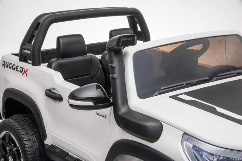 24v Ride On Toyota Hilux 4WD 800W Combine power-White - Image 6