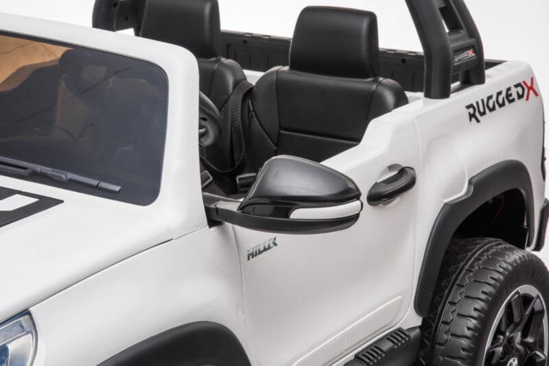 24v Ride On Toyota Hilux 4WD 800W Combine power-White - Image 7