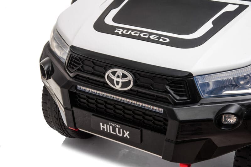 24v Ride On Toyota Hilux 4WD 800W Combine power-White - Image 9