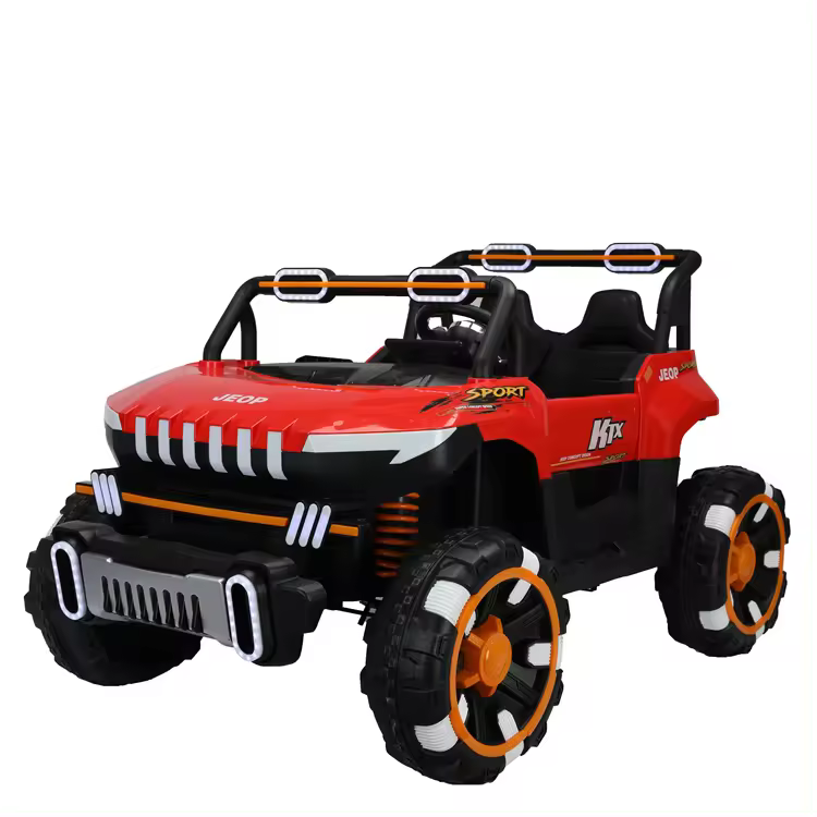 2 Seater Jeep Ride On Kids Car 4x4-Red
