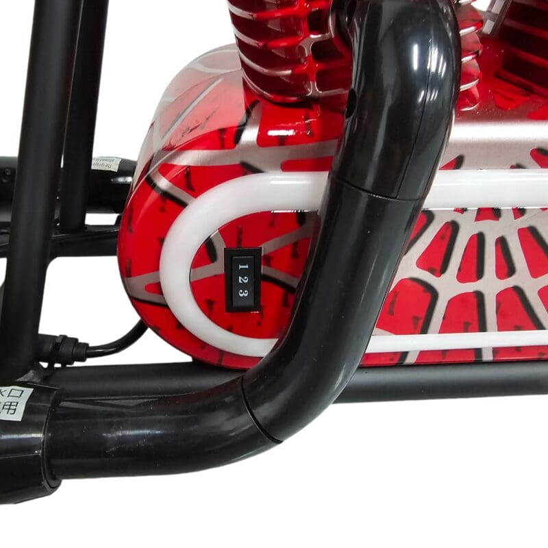 24V Harley Cruiser Bike - Electric Ride on Motorcycle for Kids - Spider Man Red - Image 7