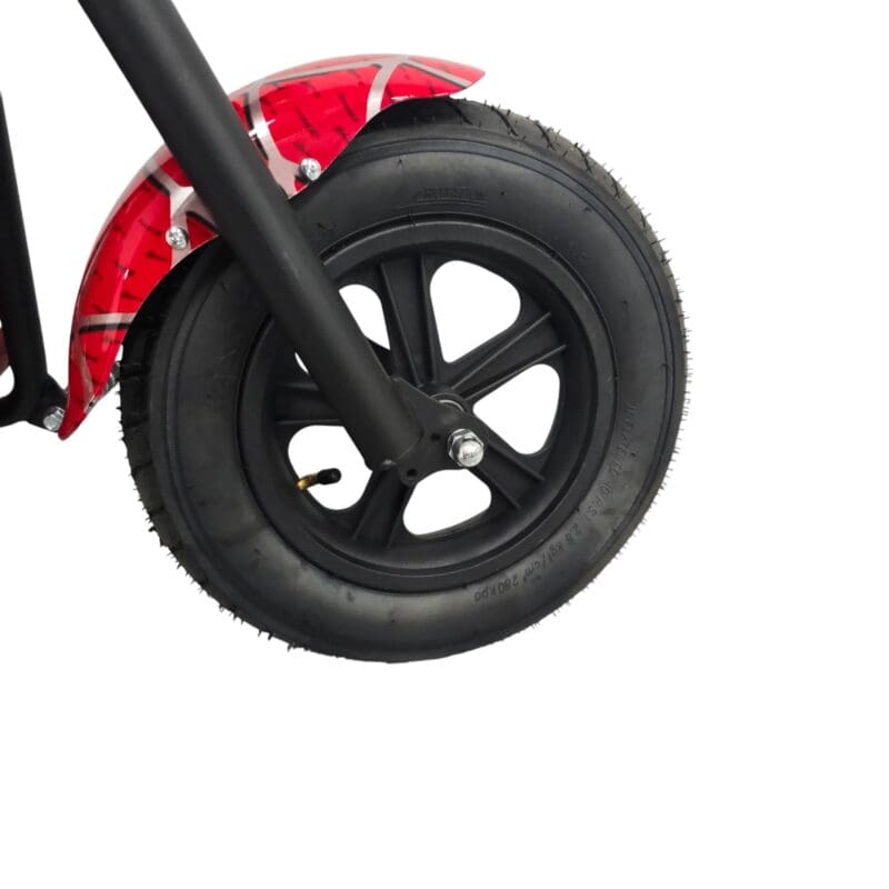 24V Harley Cruiser Bike - Electric Ride on Motorcycle for Kids - Spider Man Red - Image 9